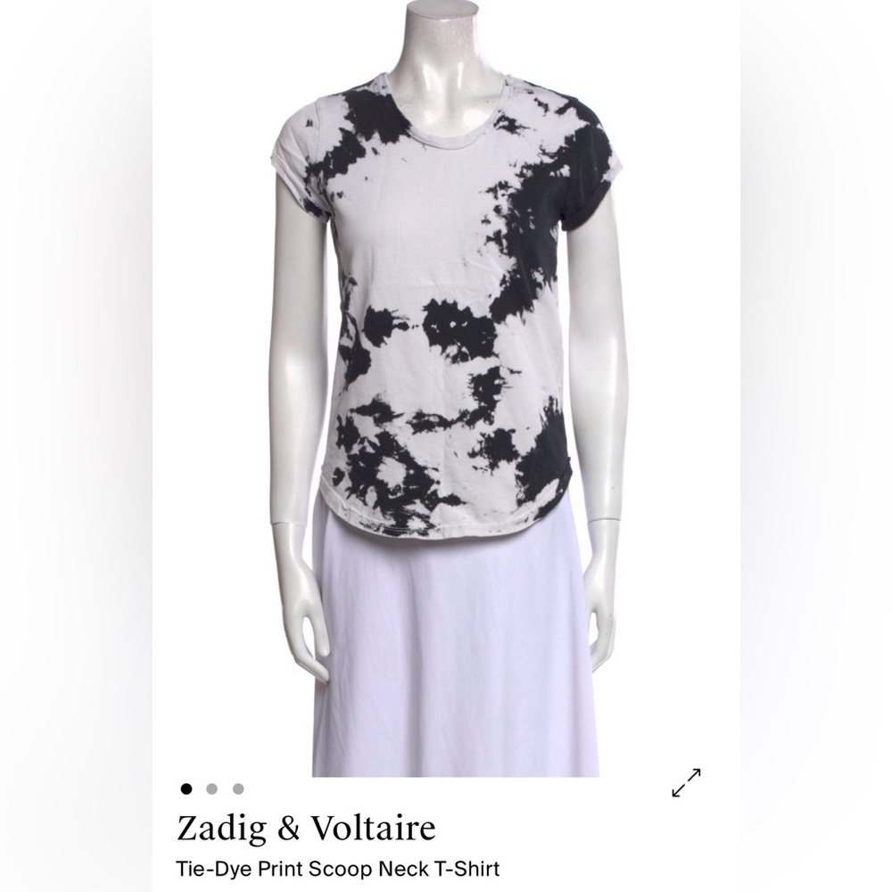 Zadig & Voltaire Monochrome Tie-Dye Tee